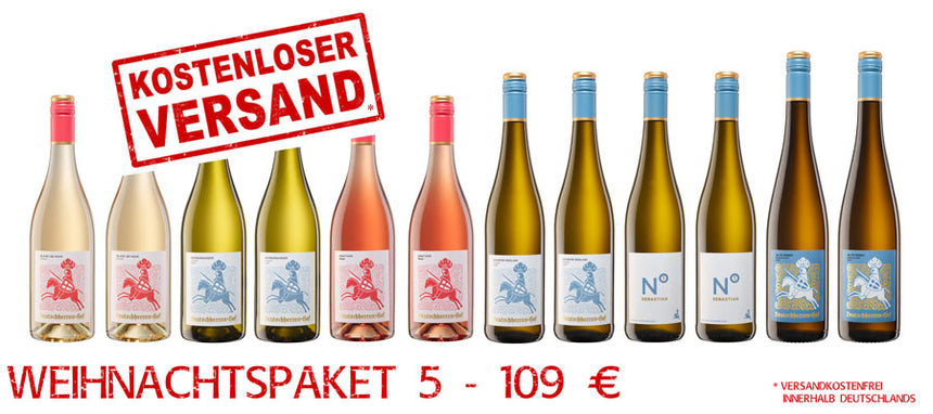 Weihnachtspaket 5 // Sortiment trocken - feinherb // 12Fl // versandkostenfrei
