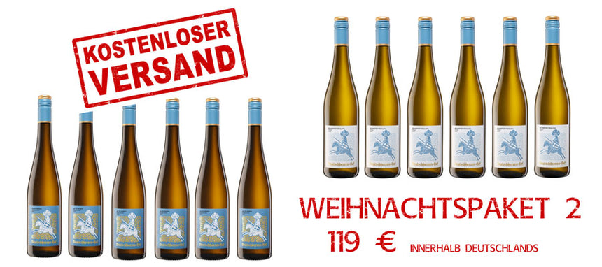 WEIHNACHTSPAKET 2 // 6 FL Alte Reben Riesling trocken + 6 FL Schiefer Riesling trocken // versandkostenfrei